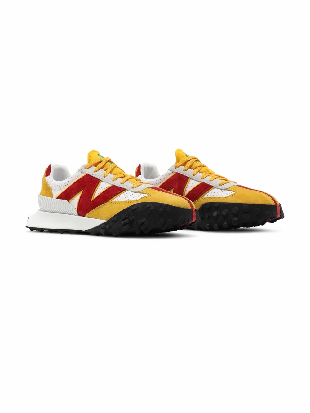 New Balance Men's Sneaker in Yellow and Red